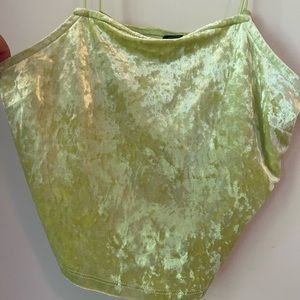 Wild Fable Green Velvet Tank